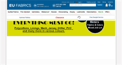 Desktop Screenshot of eufabrics.com