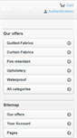 Mobile Screenshot of eufabrics.com
