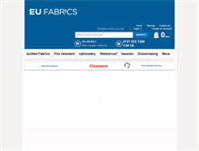Tablet Screenshot of eufabrics.com